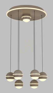 Lampa wisząca siódemka okrągła BIARRITZ kaszmirowa 5047-813 Aviano small 1