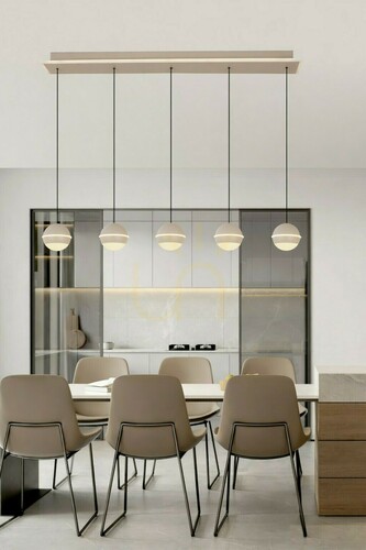 Sprawdź Lampa wisząca piątka prosta BIARRITZ kaszmirowa 7047-613 Aviano