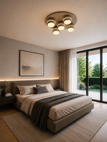 Sprawdź Lampa sufitowa plafon piątka okrągły BIARRITZ kaszmirowa 9047-513 Aviano