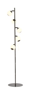 Lampa podłogowa piątka LED LUBERON czarny chrom 3051-505 Aviano small 2
