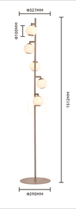 Lampa podłogowa LED Aviano LUBERON 3051-513, 5 kloszy, kaszmirowo-piaskowa small 5