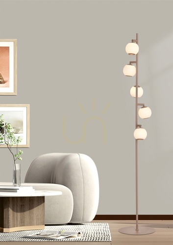 Sprawdź Lampa podłogowa LED Aviano LUBERON 3051-513, 5 kloszy, kaszmirowo-piaskowa
