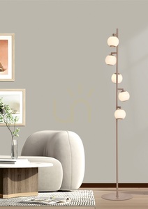 Lampa podłogowa LED Aviano LUBERON 3051-513, 5 kloszy, kaszmirowo-piaskowa small 0