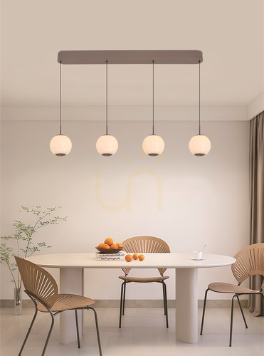 Sprawdź Lampa wisząca czwórka prosta LED LUBERON kaszmirowa 7051-413 Aviano