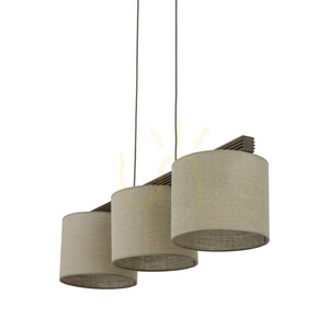 Viga Shade Orzech Lampa Wisząca 3 Xe27 small 5