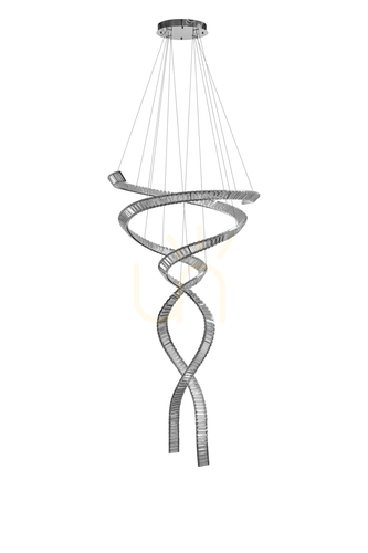 Sprawdź Lampa Wisząca Azzardo SPARK SPIRAL XXL CCT SWITCH DIMM Chrom