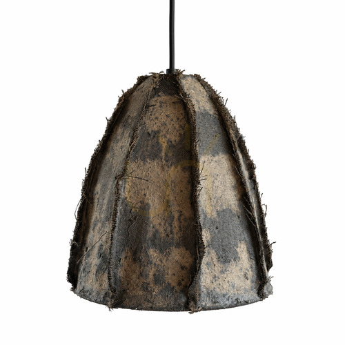 Sprawdź Lampa wisząca BAZAR BIZAR z papier-mâché i juty, beżowa, 40 × 42 cm, L