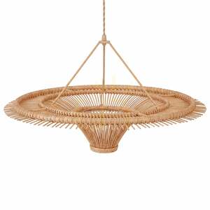Lampa wisząca BAZAR BIZAR Sky XXL z rattanu, naturalny beż, 150 cm small 0