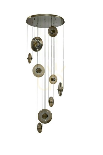Sprawdź Lampa Wisząca Azzardo ANDORA 9 3-STEP DIMM Bursztynowy