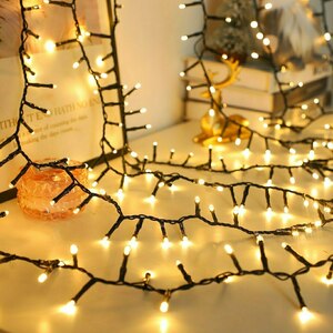 Zielony Lampki Choinkowe 700 Led 14m 2500 K 8 Trybów Ip44 IP44 small 2