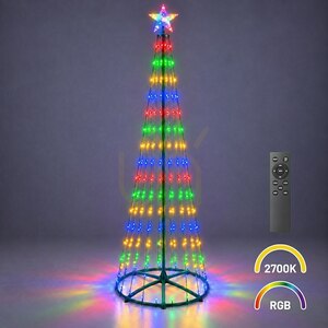 Zielona Choinka Led 2,5m 365 2700 K + Rgb Ip44 Zielony IP44 small 0