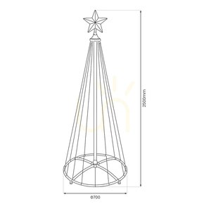 Biała Choinka Led 2,5m 365 2700 K + Rgb Ip44 Biały IP44 small 9