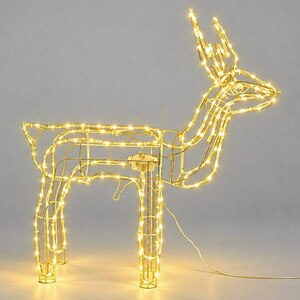 Biały Renifer Ruchoma Głowa 180 Led 3000 K Ip44 90cm IP44 small 0