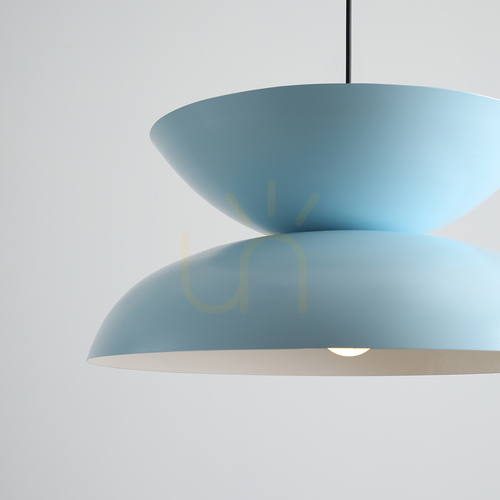 Sprawdź Lampa wisząca Aldex Millo Baby Blue 47 cm, czarny przewód, E27 – 1146G29_29_29_C