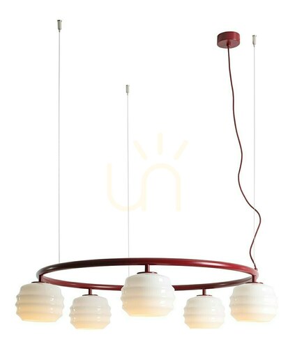 Sprawdź Lampa Wisząca Puff 5 Ring Red Wine ALDEX 1159F15_R