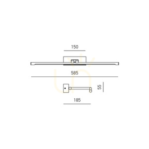 Kinkiet GAP450C Srebrny Gea Luce small 1