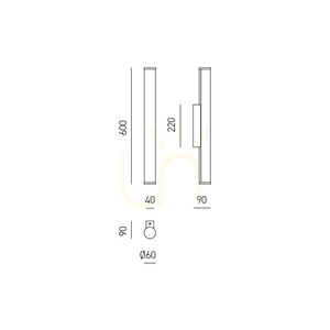 Kinkiet GAP483C Chrom Gea Luce IP44 small 1