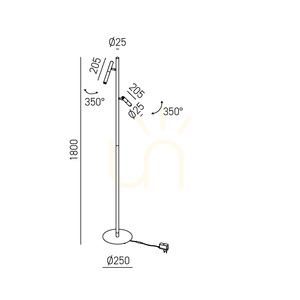 Lampa podłogowa GPIB40 Biały Gea Luce small 1