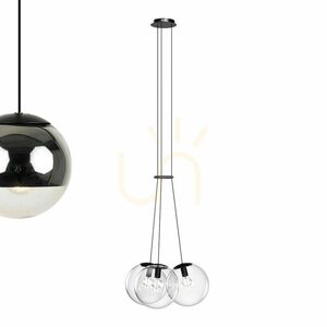 Lampa wisząca s.luce Orb Cluster 3xE27, szklane kule, transparentna, 40 cm small 8