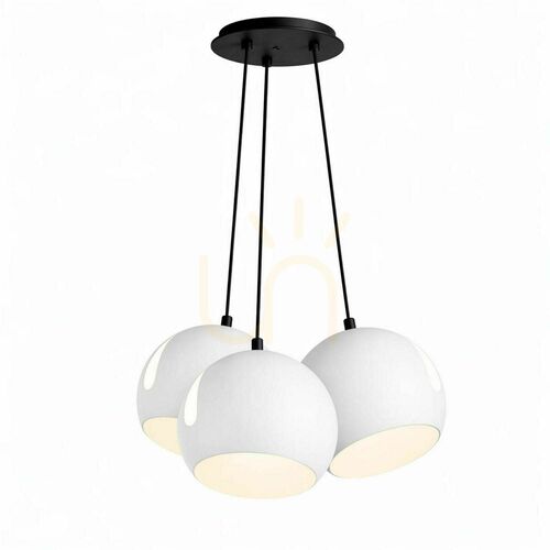 Sprawdź Lampa wisząca s.luce Ball Cluster biała, 3xE27, 3 klosze Ø30 cm