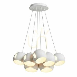Żyrandol s.luce Ball Cluster 7 × E27, miedziany, klosze Ø20 cm 4 Żyrandol s.luce Ball Cluster 7 × E27, miedziany, klosze Ø20 cm small 4