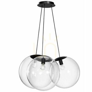 Lampa wisząca s.luce Orb Cluster 3-punktowa szklana przydymiona 3 × Ø50 cm E27 small 3