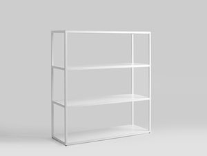 Regał HYLLER METAL 100x110 - biały small 3