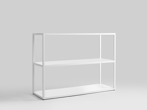 Regał HYLLER METAL 100x75 - biały small 3