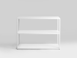 Regał HYLLER METAL 100x75 - biały small 0
