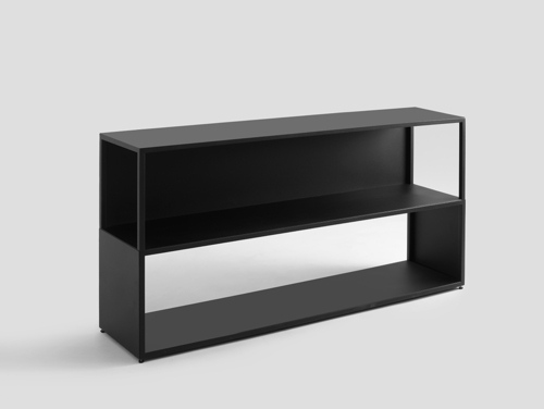 Sprawdź Regał HYLLER SIDE METAL 150x75 - czarny