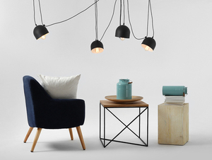 Lampa wisząca LOFT POPO 4 - czarna E27 small 2