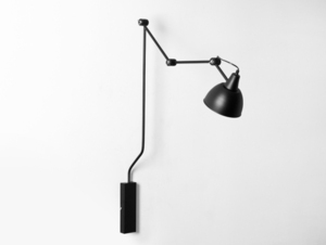Lampa ścienna CustomForm Coben Wall czarna 150 cm, złoty środek klosza small 0