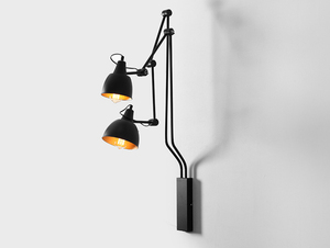 Lampa ścienna COBEN WALL 2 - czarny (złoty środek klosza) small 0