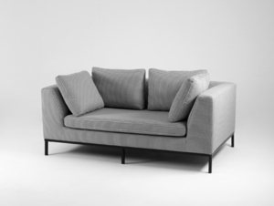 Sofa AMBIENT 2 os. rozkł. - ciemna pepita(ke700), czarny small 3