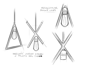 Lampa wisząca TRIAM - czarny small 5