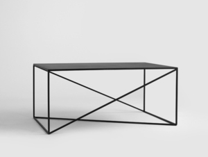 Stół kawowy MEMO METAL 100x60 - czarny small 0