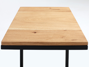 Stolik LUPE SOLID WOOD 30 - dąb, czarny small 4