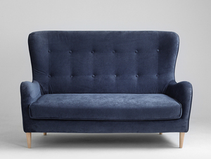 Sofa COZYBOY 2 os. - granatowe niebo(mt13), naturalny small 3