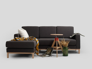 Narożnik SCANDIC 2 os. z szezlongiem P - karbon(et95), naturalny small 1