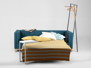 Sofa by-TOM 3 os. rozkł. - morskie fale(et85), naturalny small 6