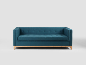 Sofa by-TOM 3 os. rozkł. - morskie fale(et85), naturalny small 0