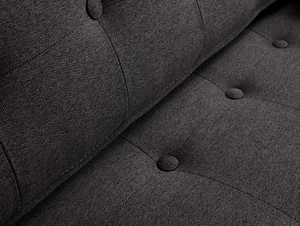 Sofa TOPIC WOOD 3 os. - karbon(et95), naturalny small 4