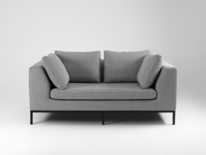 Sofa AMBIENT 2 os. - ciemna pepita(ke700), czarny small 0