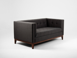 Sofa by-TOM 2 os. rozkł. - karbon(et95), orzech small 6
