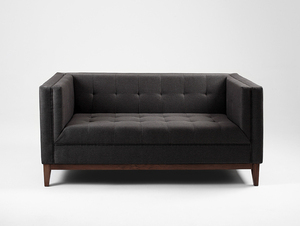 Sofa by-TOM 2 os. rozkł. - karbon(et95), orzech small 0