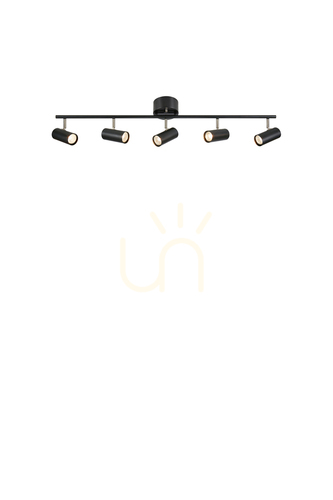Sprawdź Plafon Markslojd Barcelona 5L czarny metal 109 cm 107351