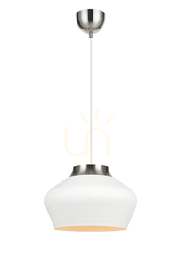 Lampa wisząca Markslojd KOM 31 cm biała metalowa 1x60W 107379 small 0