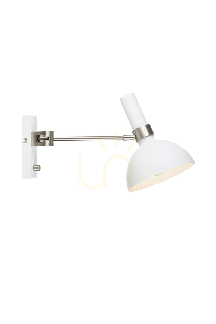 Sprawdź Kinkiet Markslojd Larry 107499 biały metalowy 1x60W 40 cm Kinkiet Markslojd Larry 107499 biały metalowy 1x60W 40 cm