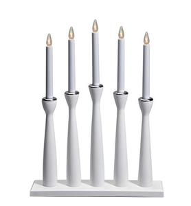 Świecznik elektryczny Markslojd MÅSESKÄR 5 biały drewniany 49 cm 702229 small 1