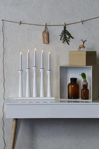 Świecznik elektryczny Markslojd MÅSESKÄR 5 biały drewniany 49 cm 702229 small 0